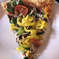 Their vegan cheese is amazing  at Mellow Mushroom in Winston-salem