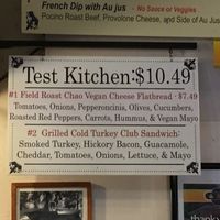 Menu  at Royal Grinders in Seattle