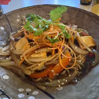 Black bean noodles   at Wudon in Glasgow