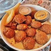 Falafels and Samosas   at Tahinis in London