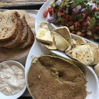 Vegan breakfast  at Aroma in Tel Aviv
