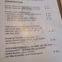 Main dishes with vegan options at Oomes Hüs in Norddorf