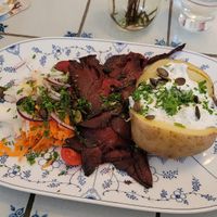 Gebratene Austernpilze at Oomes Hüs in Norddorf