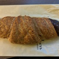 Raspberry jam filled croissant. at Waldherr in Vienna