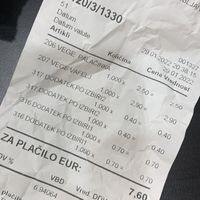The prices  at Grefino   in Ljubljana