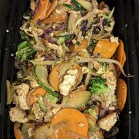 BYOB with veggies, tofu, brown rice at Brightwok Kitchen - River North in Chicago