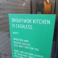 Cashless payment at Brightwok Kitchen - River North in Chicago