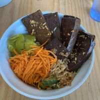 Braised tofu bowl  at Woon in Los Angeles