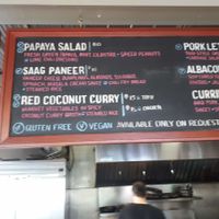 Papaya salad and Red Coconut Curry on the menu at Foo in Victoria