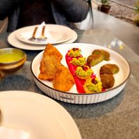 Plato inicial at Indian Box in Santiago