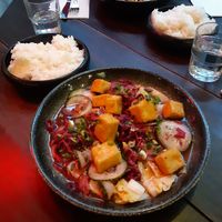 Vege guisado with rice at Paisano in Helsinki