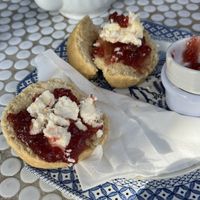 Vegan cream tea!  at Cafe Cloud in Newquay