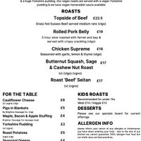 Different than mentioned at the top, the whole menu can be organized vegan. It’s a screenshot from their website which might be older als it was mentioned differently in their me at Good Companions in Brighton