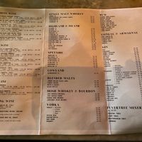 Drink Menu at HS-1 Cafe Bar in Isle Of Lewis