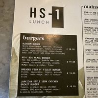 Burgers, one vegan  at HS-1 Cafe Bar in Isle Of Lewis