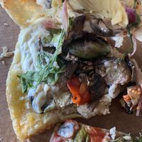 Focaccia calzone vegan at Da Francesco in Nice