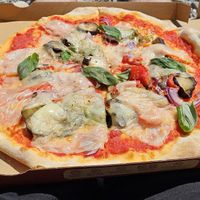 Vegan Aubergine Pizza at Da Francesco in Nice