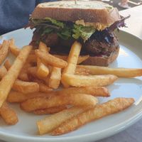 Falafel burger at Kilcunda General Store in Kilcunda