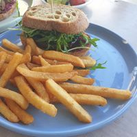 Mushroom burger at Kilcunda General Store in Kilcunda