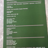 Breakfast drinks at Kilcunda General Store in Kilcunda