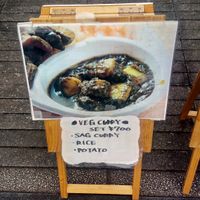 Menu board at Indo Tei - Food Truck in Kashiwa