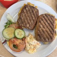 Coronation chickpea panini (gluten free option)   at Huckleberries in Cromer