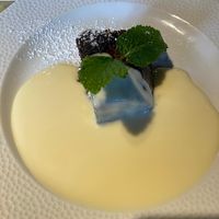 Christmas pudding  at The Trout Inn in Oxford