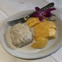 Sticky rice and mango at Chiang Mai Kitchen in Oxford