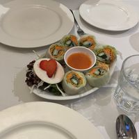 Vegan spring rolls   at Chiang Mai Kitchen in Oxford