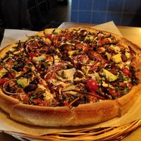 "Oh my garden" vegan pizza at Peppes Pizza in Skien