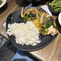 Hibachi (added tofu) (order without dipping sauce)  at Iya Sushi and Noodle Kitchen in South Hadley