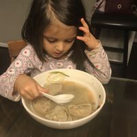 Dumpling soup at HJ Farm/Hajun Farm in Suwanee