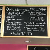Juices at Smashin' Smoothies in Williams Lake