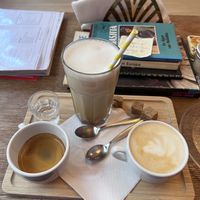 pumpkin spice iced latte  at Vegateau - Vegan Coffeebar and Bakery in Antwerpen