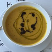 pumpkin soup at M Butterfly by Miss Saigon in Lisbon