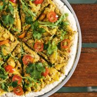 Raw Jackfruit Curry Pizza at Elixir in Ubud