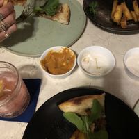 Pizza & casava fries  at Elixir in Ubud