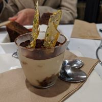 Vegan tiramisu  at Caruso's in Gymea