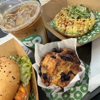 Blueberry muffin  at Green and Go in Doha