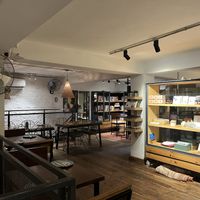 Interior of cafe   at Greenr Cafe in New Delhi