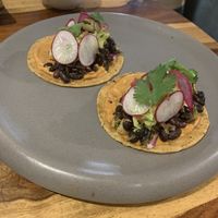 Chipotle black bean tacos  at Greenr Cafe in New Delhi