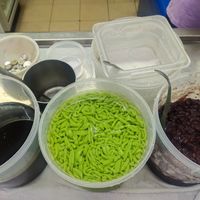 Ingredients at Old Amoy Chendol - Chinatown in Central Singapore