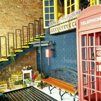 Fun and bright interior at W Life Cafe  生活 in Penang