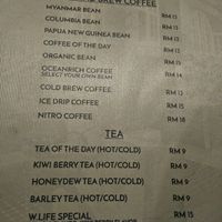 Drinks at W Life Cafe  生活 in Penang