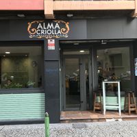 Outside at Alma Criolla in Zaragoza