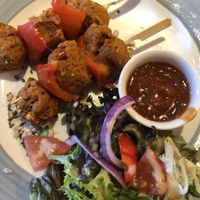 Chick pea koftas (starter) at Black Bull in Hexham