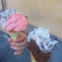 Leckeres Veganes Eis at Bagni Di Nerone in Pisa