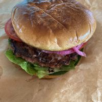 Classic burger  at Plant Food in Aarhus