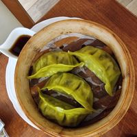Vegan dumplings (special made) at Orient Express in Venice
