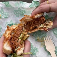 BBQ Smokestack burger  at Oowee - Picton in Bristol